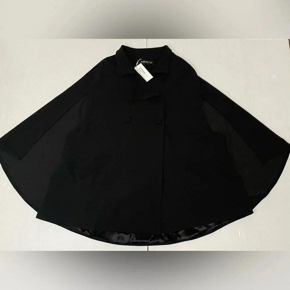 Marta Scarampi Torino Alicia Cape In Black Size Petite 0-4